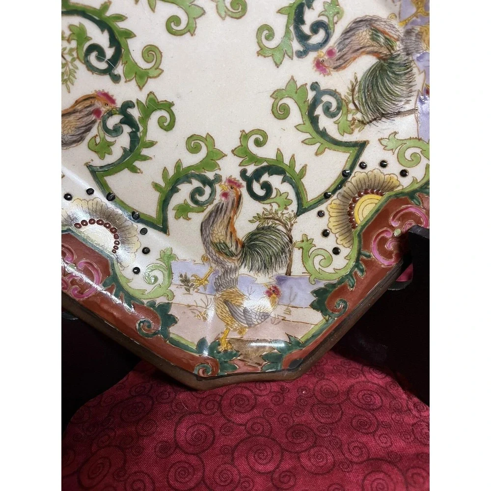 Chinese Rooster Plate Decorative Rooster Plate Farmhouse Decor